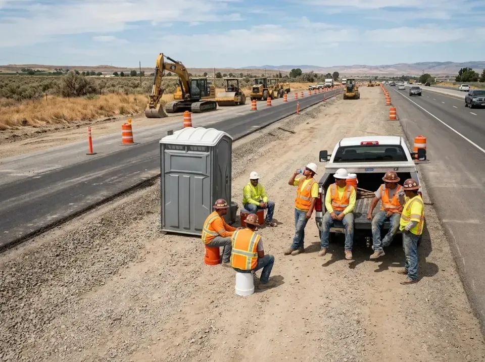 highway-road-construction-crew-007 — frequently asked questions, Porta Potty and Restroom Rentals in Richland, WA